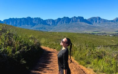 Die Leopards LoopmWanderung am Helderberg in Somerset West in Südafrika.